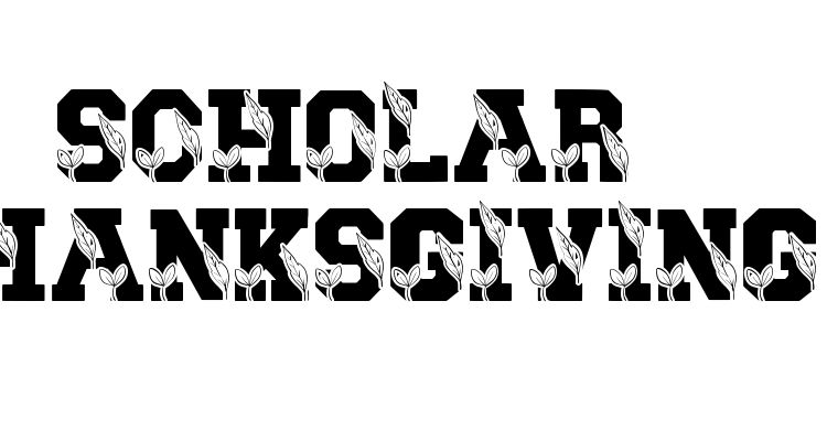 Scholar Thanksgiving Font