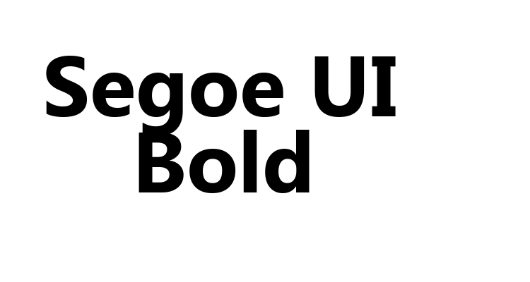 Segoe UI Bold Font
