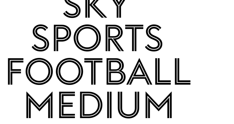 Sky Sports Football Medium Font