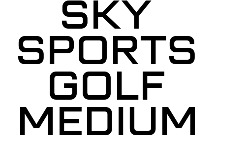 Sky Sports Golf Medium Font