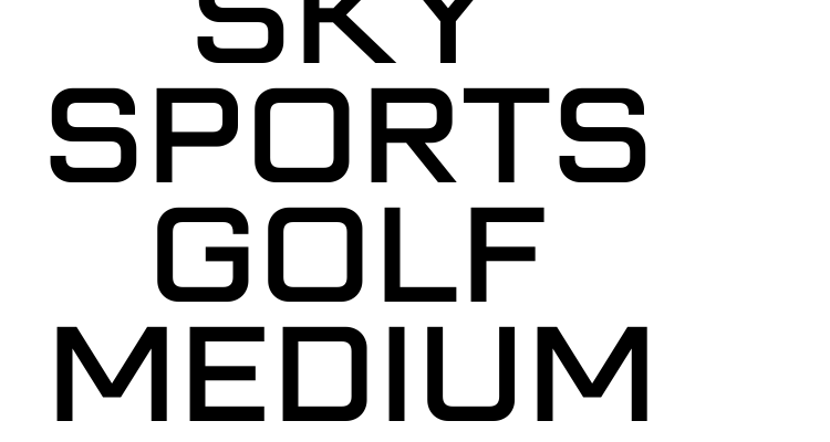 Sky Sports Golf Medium Font