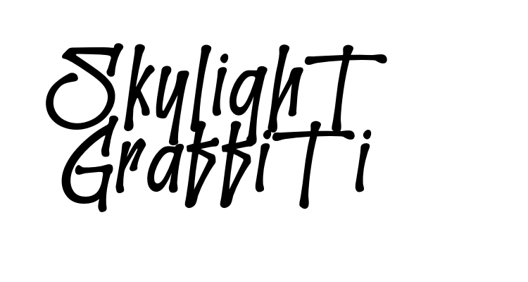 Skylight Graffiti Font