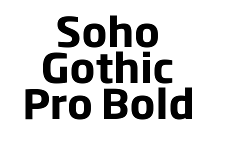 Soho Gothic Pro Bold Font