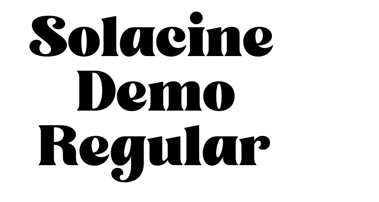Solacine Demo Regular Font