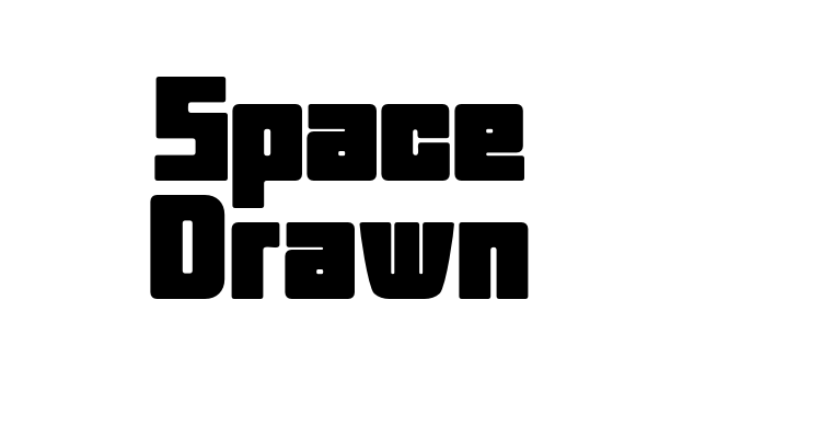 Space Drawn Font