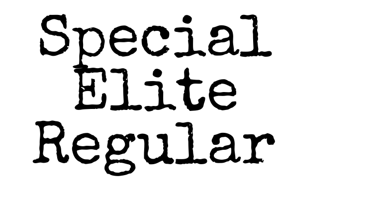 Special Elite Regular Font