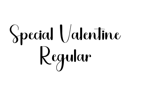 Special Valentine Regular Font