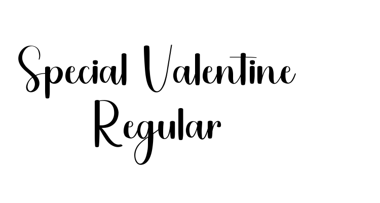 Special Valentine Regular Font