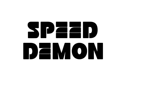Speed Demon Font