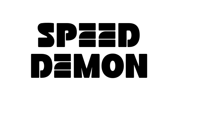 Speed Demon Font