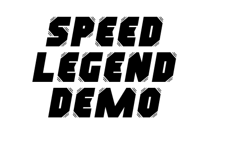 Speed Legend Demo Font