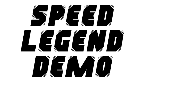 Speed Legend Demo Font