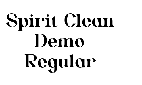 Spirit Clean Demo Regular Font