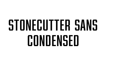 Stonecutter Sans Condensed