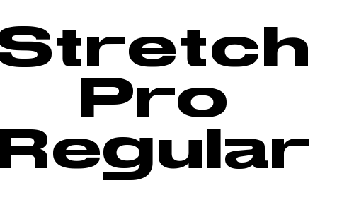 Stretch Pro Regular Font