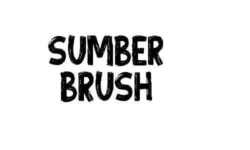 Sumber Brush Font