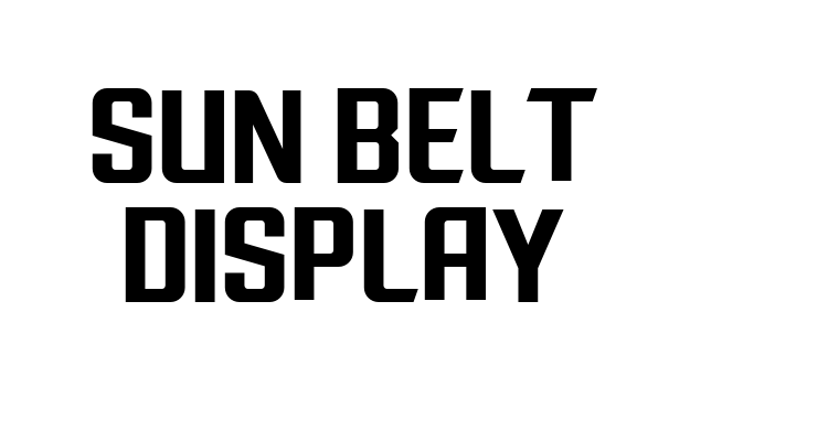 Sun Belt Display Font