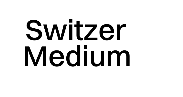 Switzer Medium Font