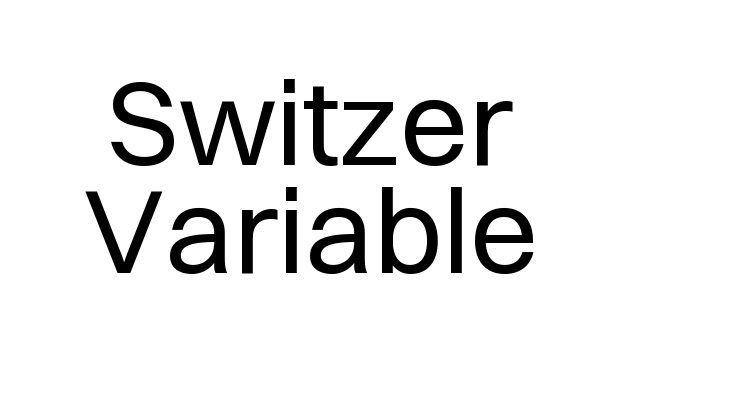Switzer Variable Font
