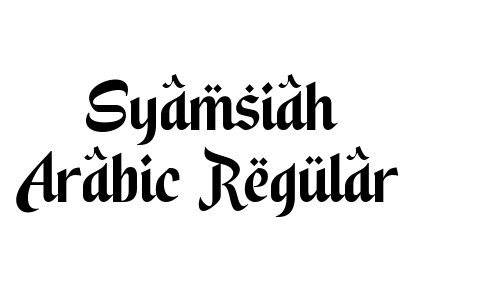 Syamsiah Arabic Regular Font