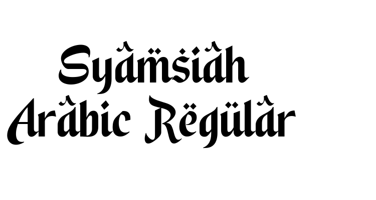 Syamsiah Arabic Regular Font