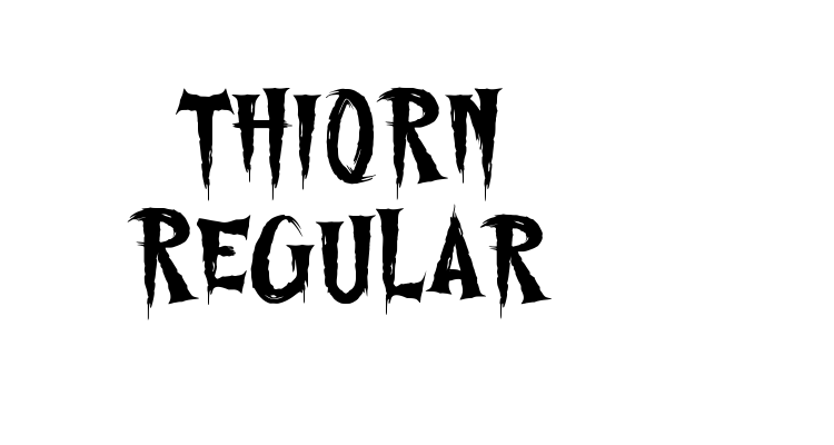 THIORN Regular Font
