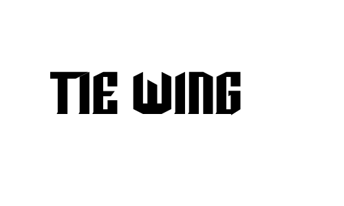 TIE Wing Font