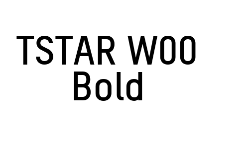 TSTAR W00 Bold Font