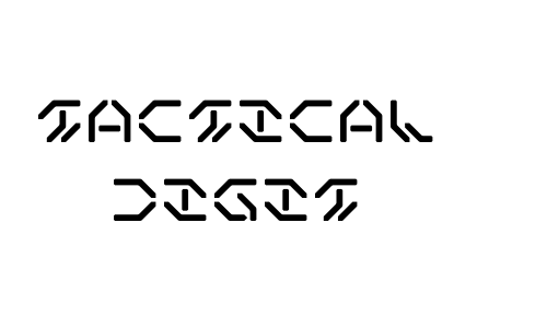 Tactical Digit Font