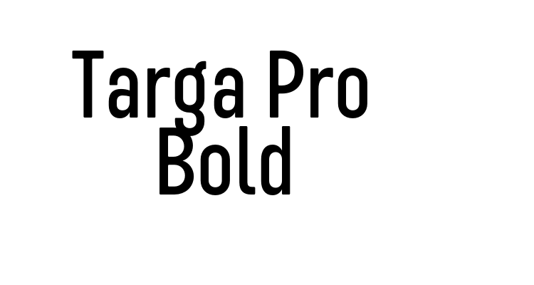 Targa Pro Bold Font