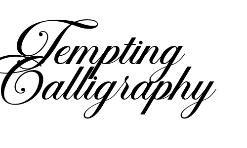 Tempting Calligraphy Font