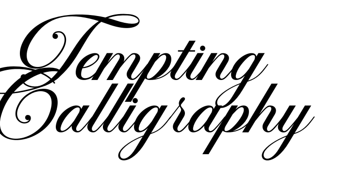 Tempting Calligraphy Font