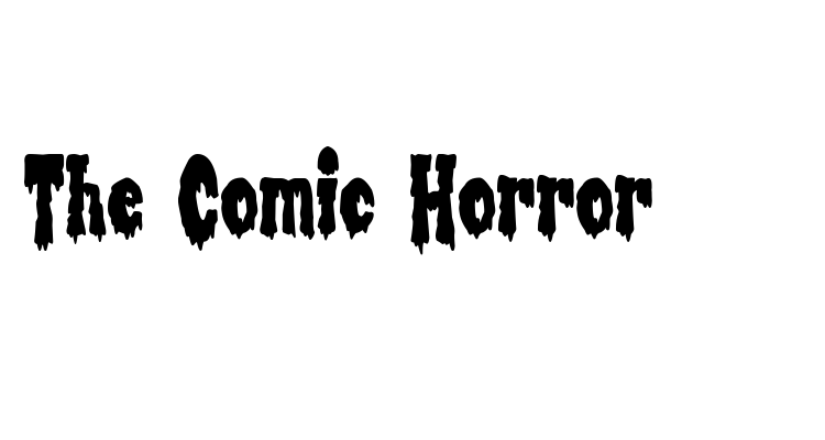 The Comic Horror Font