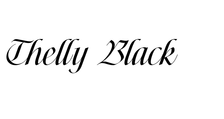 Thelly Black Font