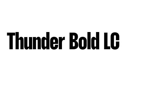 Thunder Bold LC Font