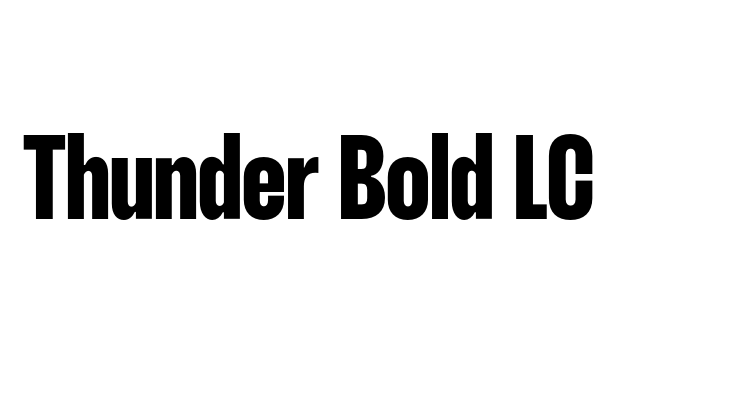 Thunder Bold LC Font