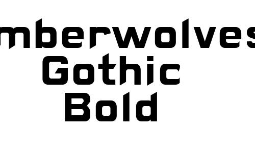 Timberwolves Gothic Bold Font
