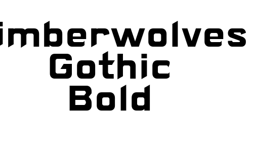Timberwolves Gothic Bold