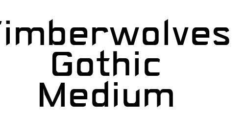 Timberwolves Gothic Medium