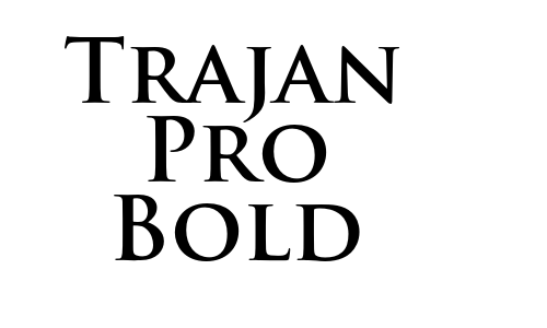 Trajan Pro Bold Font