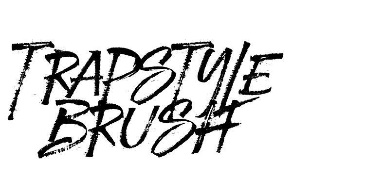Trapstyle Brush Font