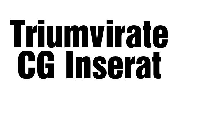 Triumvirate CG Inserat Font