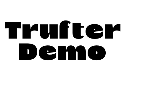 Trufter Demo Font