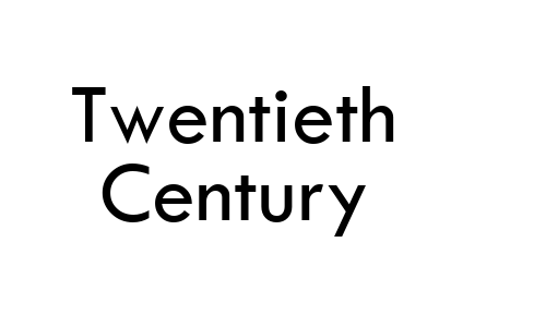 Twentieth Century Font