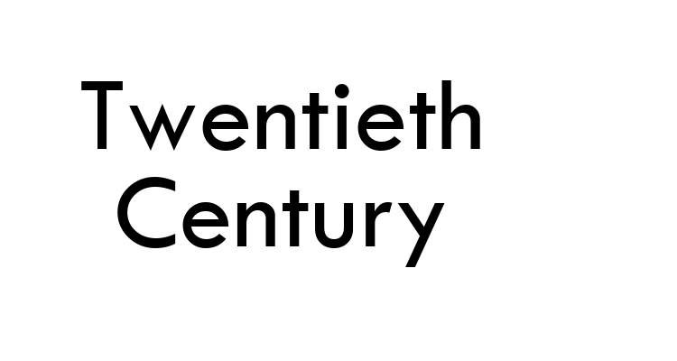 Twentieth Century Font