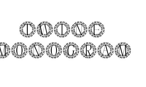 Twine Monogram Font