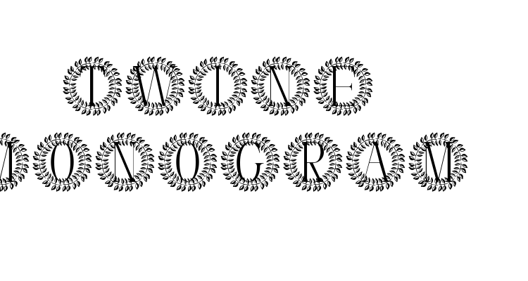 Twine Monogram Font