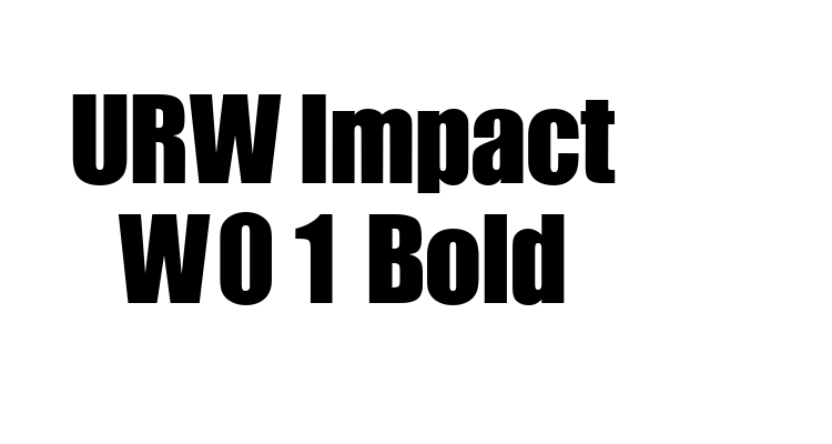 URW Impact W01 Bold Font