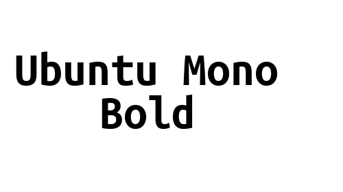 Ubuntu Mono Bold