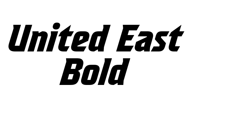 United East Bold Font